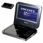 Lecteur DVD portable 7" Scott dpx765bk