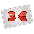 Chèque de 3 euros
