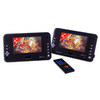 Lecteur DVD Portable TAKARA VIC30- 2 Moniteurs couleurs 7
