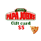 Papa Johns Gift Card